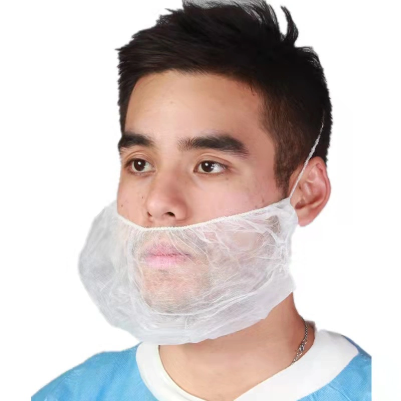 Factory Machine Made Disposable PP Beard Cover with Elastic Band